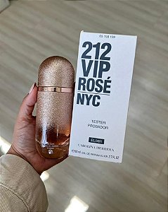 Caixa Tester 212 VIP Rosé Elixir Carolina Herrera Eau de Parfum - Perfume Feminino 80ml