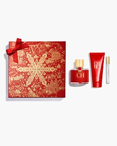 Kit CH Carolina Herrera: Eau de Toilette 100ml + Loção Hidratante 100ml + Perfum de Bolsa 10ml