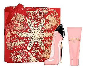 Kit Good Girl Blush Carolina Herreira: Eau de Parfum 80ml + Loção Corporal 100ml