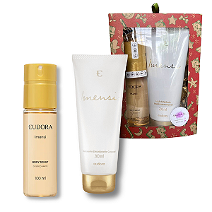 Kit Natal Imensi: Body Spray 100ml + Hidratante Corporal 200ml + Caixa Presenteável