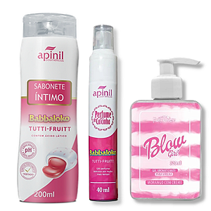 Kit Blow Girl: Sabonete Íntimo Babbaloko Tutti Fruitt +Perfume De Calcinha Babbaloko Tutti Fruitt + Blow Girl