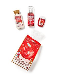Kit Winter Candy Apple Bath & Body Works: Body Splash 75ml + Body Cream 70g + Alcool em Gel 29ml