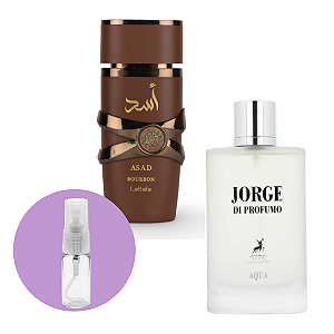 Combo Fracionados Masculinos: Jorge Di Profumo + Asad Bourbon 2x5ml