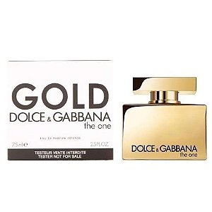 Caixa Tester The One Gold D&G Eau de Parfum Intense 75ml