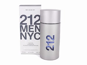 Caixa Tester 212 Men Nyc Carolina Herrera - Perfume Masculino Eau de Toilette 100ml