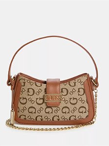 Bolsa Guess Sabrina Shoulder Bag - Marrom