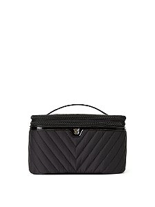 Necessaire/ Maleta Preta Acolchoada Victoria's Secret