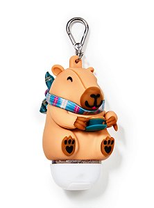 Chaveiro Porta Álcool em Gel Bath & Body Works Capivara Coffeebara