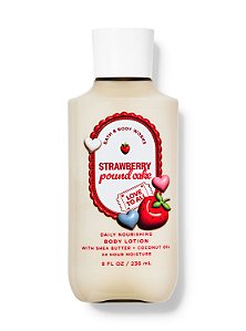 Body Lotion Hidratante Corporal Strawberry Pound Cake Bath & Body Works 236ml