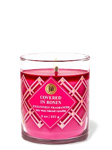 Vela Perfumada 1 Pavio Covered In Roses Bath & Body Works