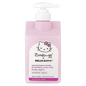 Body Balm Hidratante Corporal Hello Kitty Strawberry Oat Milk The Crème Shop 500ml
