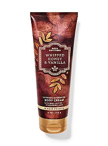 Body Cream Hidratante Corporal Whipped Honey & Vanilla Bath & Body Works 226g - Edição Limitada