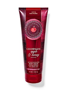 Body Cream Hidratante Corporal Champagne Apple & Honey Bath & Body Works 226g - Edição Limitada