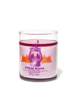 Vela Perfumada 1 Pavio Sunrise Woods Bath & Body Works