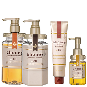 Kit &Honey Deep Moist: Shampoo 440ml + Booster 130g + Máscara 440ml + Óleo 100ml