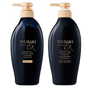 Kit Tsubaki Premium Ex Damage Care & Repair Reparação Intensa: Shampoo 450ml + Condicionador 450ml