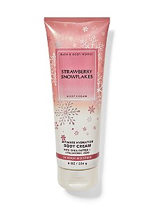 Body Cream Hidratante Corporal Strawberry Snowflakes Bath & Body Works 226g