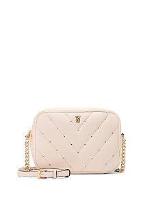 Bolsa Victoria’s Secret Medium Crossbody Camera Bege