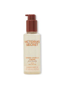 Body Oil Óleo Corporal Spiced Vanilla Crème Shimmer Victoria's Secret 128ml
