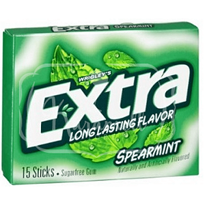 Chiclete Extra Long Lasting Spearmint