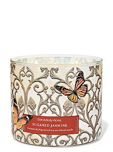 Vela Perfumada Grande Três Pavios Sugared Jasmine Bath & Body Works
