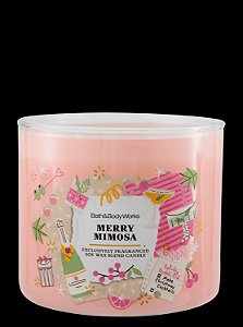 Vela Perfumada Grande Três Pavios Merry Mimosa Bath & Body Works