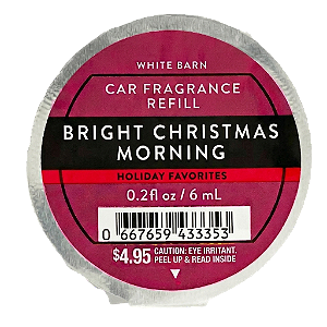 Refil Aromatizador de Carro Bright Christmas Morning Bath & Body Works
