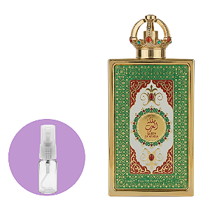 Fracionado Queen of Arabia Lattafa Eau de Parfum 5ml (Ref. Olfativa Vanilla Powder)