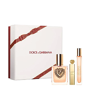 Kit Devotion DG: Eau de Parfum 50ml + Travel Size 10ml + Máscara de Cílios Everfull XL 3ml