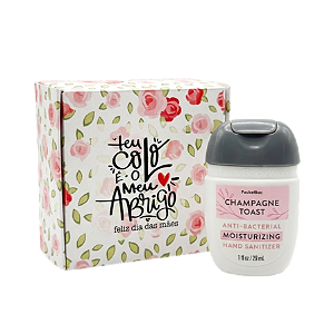 Presente Mães: Álcool Hidratante + Caixa Presenteável