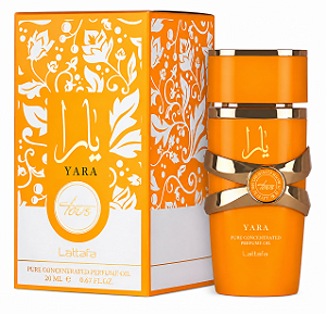 Yara Tous Lattafa Perfume em Óleo Concentrado - Perfume Árabe Feminino 20ml