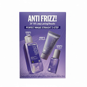 Kit Travel Size Perfect Serum Magic Straight Mise En Scène: Shampoo 140ml + Máscara 30ml + Sérum 15ml