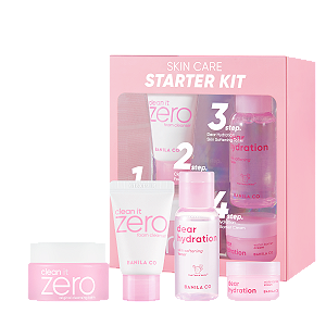 Kit Travel Size Starter Skin Care Banila Co: Balm 25ml + Espuma 8ml + Tônico 30ml + Dear Hydration Cream 10ml