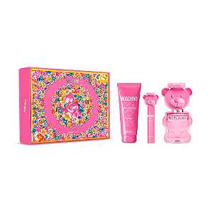 Kit Moschino Toy 2 Bubble Gum: Perfume 100ml + Body Lotion 100ml + Perfume de Bolsa 10ml