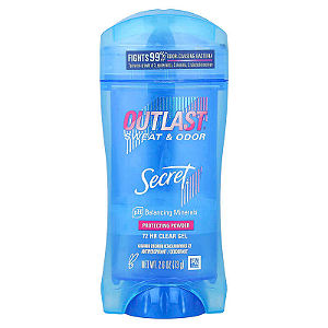 Desodorante Antitranspirante em Gel Secret Outlast Clear Gel 73g