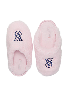 Pantufa Luxe Plush Closed-Toe Slippers Rosa Victoria's Secret - Tamanho: M