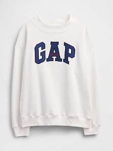 Moletom Oversized Logo Mockneck New Off White GAP Tamanho: PP