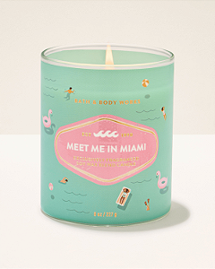 Vela Perfumada 1 Pavio Meet Me in Miami Bath & Body Works