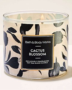 Vela Perfumada Grande Três Pavios Cactus Blossom Bath & Body Works