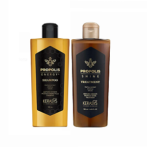 Kit Propolis Shine Kerasys: Shampoo 180ml + Tratamento 180ml