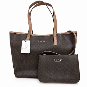 Bolsa Guess Keira Tote Bag - Marrom 2 em 1