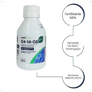 Adubo NPK 04-14-08 – Floração Rápida, Frutificação Abundante e Enraizamento Forte