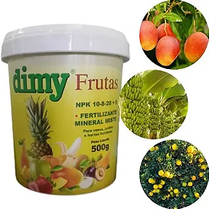 Dimy Frutas 500g – Adubo Completo para Fruteiras, Florescimento & Colheita Farta
