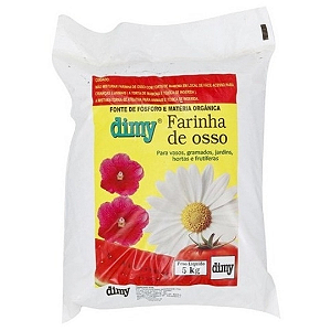 Fertilizante Farinha de Osso Dimy 500g – Nutrição Natural para Solo, Vasos e Hortas