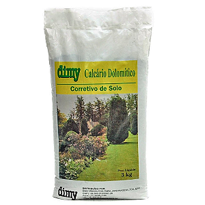 Calcário Dolomítico Dimy 3 kg – Corretivo de Solo, Nutrientes e pH Balanceado