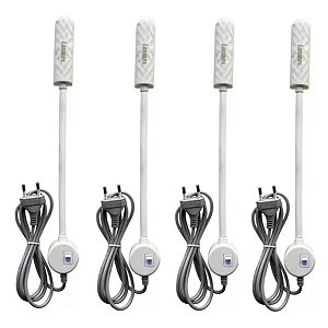 Kit 4 Luminária Lampada Led Haste Flexível Maquina Costura