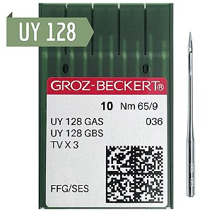 Agulha Para Maquina De Costura Galoneira Uy128 Groz Beckert - 10 Unidades