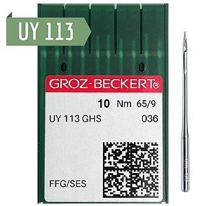 Agulha Para Maquina De Costura Industrial Elastiqueira Uy113 Groz Beckert - 10 Unidades
