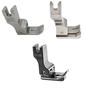 Kit 3 calcadores de pesponto p/ maq costura reta industrial
