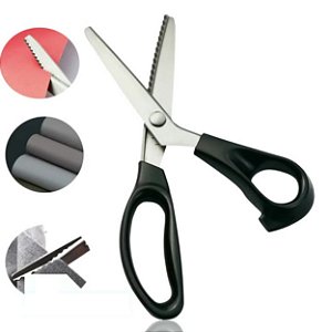 Tesoura De Picotar Tecido Papel Eva Lanmax - Aço Inox